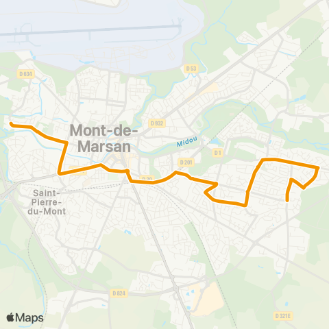 TMA Jouanas - Vignau map