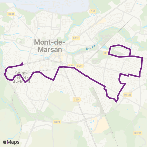 Movima Saint-Médard Bourg - Bois Dormant map
