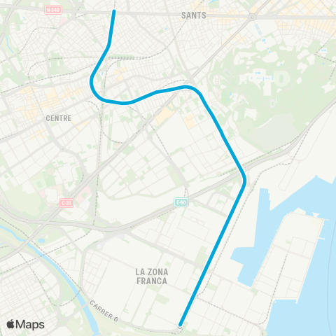 TMB ZAL | Riu Vell - Collblanc map