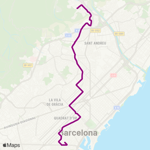 TMB Paral·lel / Ciutat Meridiana map