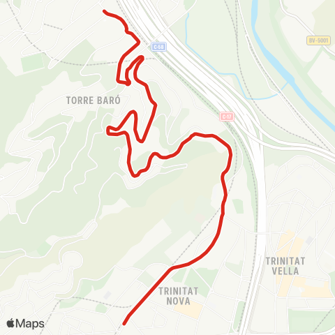 TMB Torre Baró Sud map