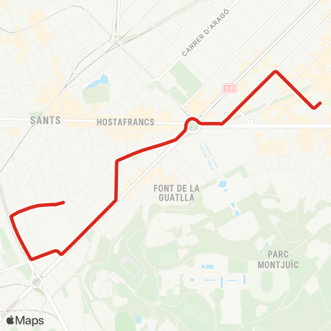 TMB Manso / La Bordeta map