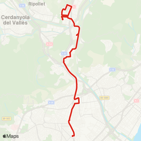 TMB La Sagrera / Montcada i Reixac map