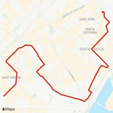 TMB Ciutat Vella map