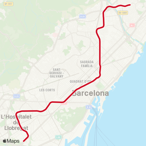 TMB Hospital de Bellvitge - Fondo map