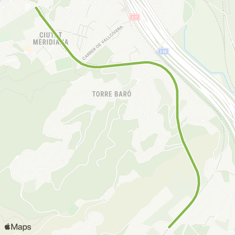 TMB Trinitat Nova - Can Cuiàs map