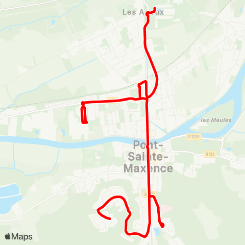 TOHM Collège - Gare - Val d'Halatte map