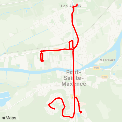 TOHM Collège - Gare - Val d'Halatte map