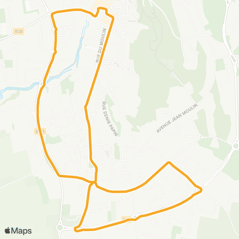 ToPAz Agglo'navette - Circuit 1 map