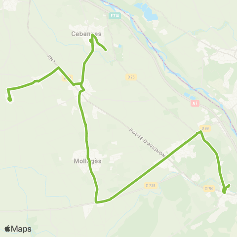 ToPAz Scolaire Canton d'Orgon - Orgon map