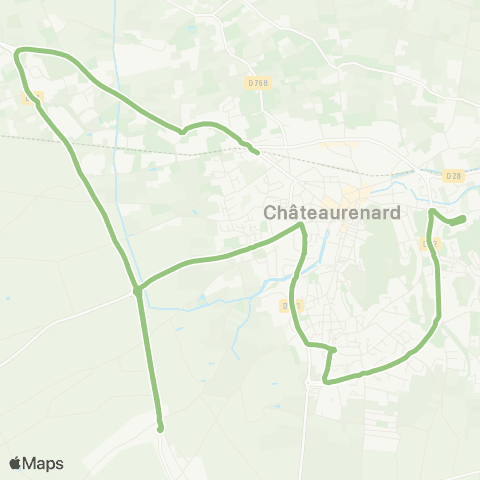 ToPAz Scolaire Desserte Interne de Châteaurenard map