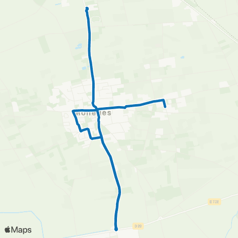 ToPAz Scolaire Desserte du Collège de St Andiol map