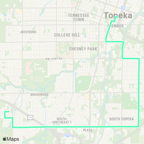 Topeka Metro Indiana map