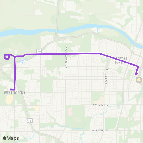 Topeka Metro West  6th map