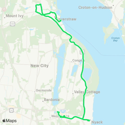 Transport of Rockland Weekend Ferry Connection map