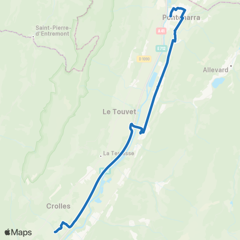 M Réso Pontcharra Médiathèque / Bernin Cloyères map