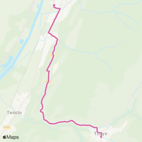 M Réso Theys Écoles / Goncelin Gare map