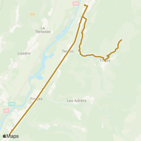 Tougo - Lignes scolaires 329 map