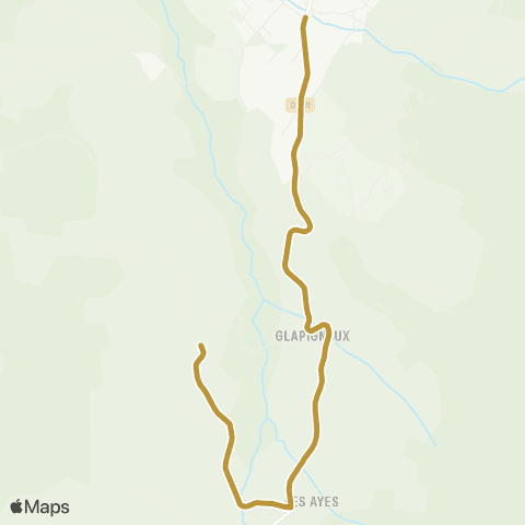 Tougo - Lignes scolaires 341 map
