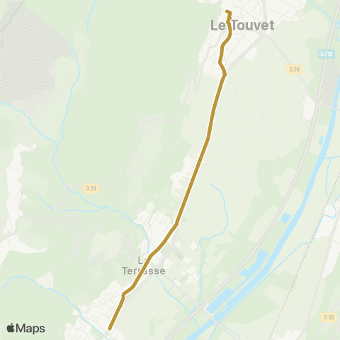 Tougo - Lignes scolaires 338 map
