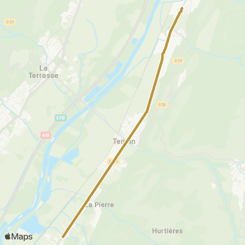 Tougo - Lignes scolaires 343 map