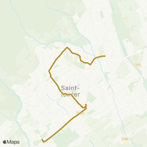 Tougo - Lignes scolaires St-Ismier les Varciaux / St-Ismier Collège du Grésivaudan map