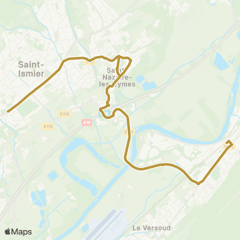 Tougo - Lignes scolaires 313 map