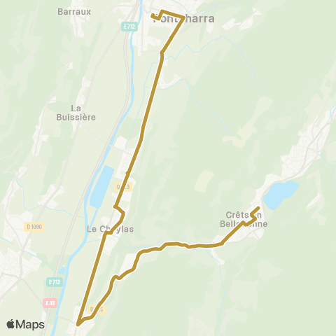 Tougo - Lignes scolaires 355 map