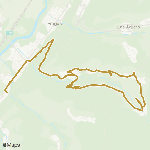 Tougo - Lignes scolaires 322 map