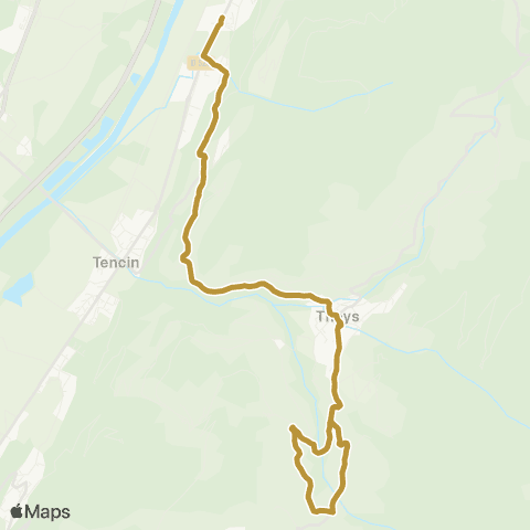 Tougo - Lignes scolaires 342 map