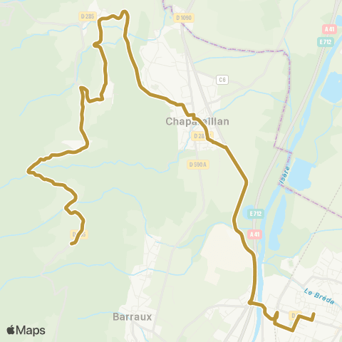 Tougo - Lignes scolaires 358 map