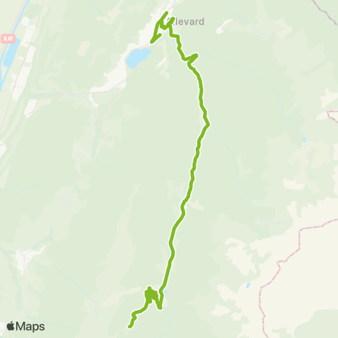 M Réso Allevard Collège / le Haut-Bréda le Pleynet map