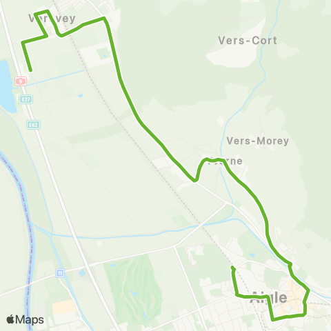 Transports Publics du Chablais Aigle, Ch. Des Lieugex - Versvey, Les Fannes map