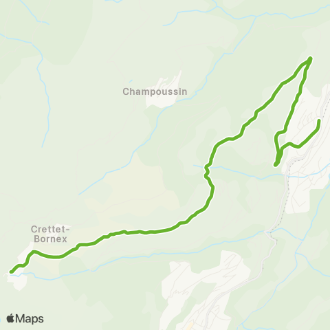 Transports Publics du Chablais Val-D'Illiez, Gare - Les Crosets, Télésièges map