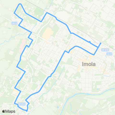 Tper BO Circolare Sinistra_Stazione - Zolino - Ospedale - Pedagna - Stazione - Saffi CUP - Piscina - Rivazza - Campanella - Stazione map