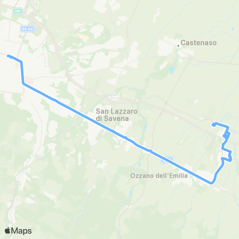 Tper BO Bologna - Z.I. Quaderna - Z.I. Ponte Rizzoli - Case Macero map