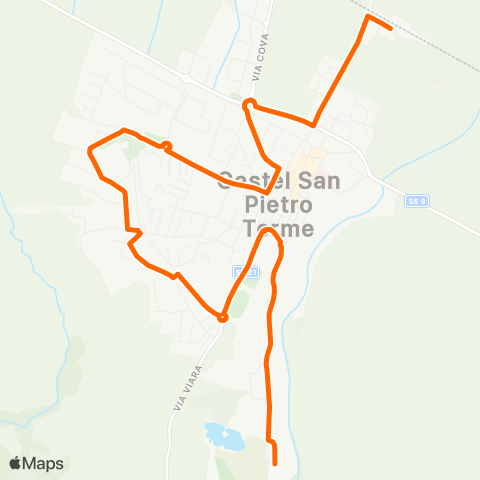 Tper BO Castel San Pietro Terme Stazione F.S. - Scania - Collina II - Castel San Pietro Terme map