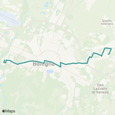 Tper BO Piazza Giovanni XXIII - Barca - Sant'Orsola - Due Madonne / Pilastro map