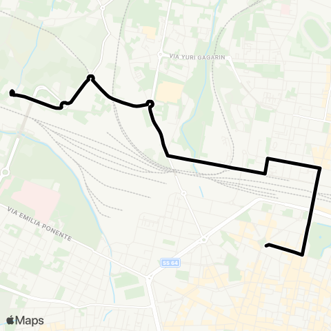 Tper BO Istituto Luxemburg - Terracini - Carracci - Piazza dei Martiri map