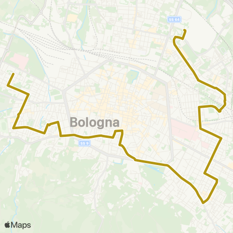 Tper BO Circolare periferica sinistra map