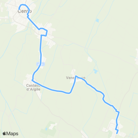 Tper BO San Giorgio di Piano - Venezzano - (Castello d'Argile - Cento) map