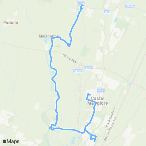 Tper BO Argelato - Trebbo di Reno - Corticella - Castel Maggiore map