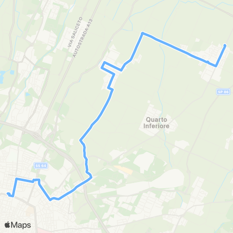 Tper BO Bologna Stazione Centrale - Cadriano - Viadagola - Granarolo dell'Emilia map