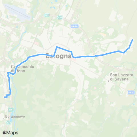 Tper BO San Biagio - Casalecchio - Marconi - Villanova - Centronova / (Cà dell'Orbo) map