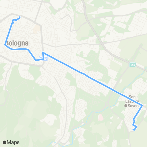 Tper BO Piazza XX Settembre - Mazzini - San Lazzaro Pertini map