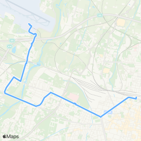 Tper BO Aeroporto - Ospedale Maggiore - (Stazione Centrale) map