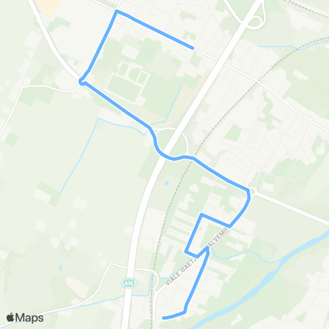 Tper BO Circolare_Borgo Panigale - Casteldebole map