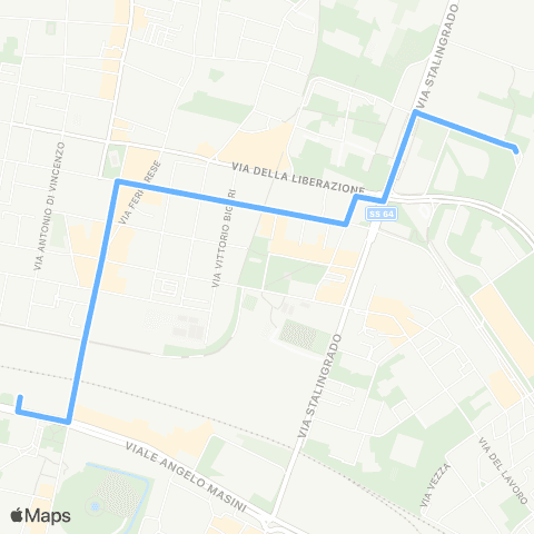 Tper BO SUPPL. FIERA map