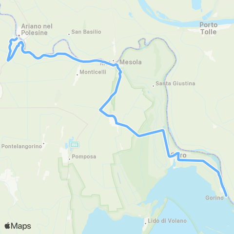 Tper FE Gorino-Mesola-Ariano-Adria map