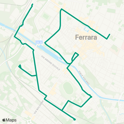 Tper FE FS-Ingegneria-A.Ducale-Barlaam-Kennedy-Montebello-P.Massari-P.Dante-FS map